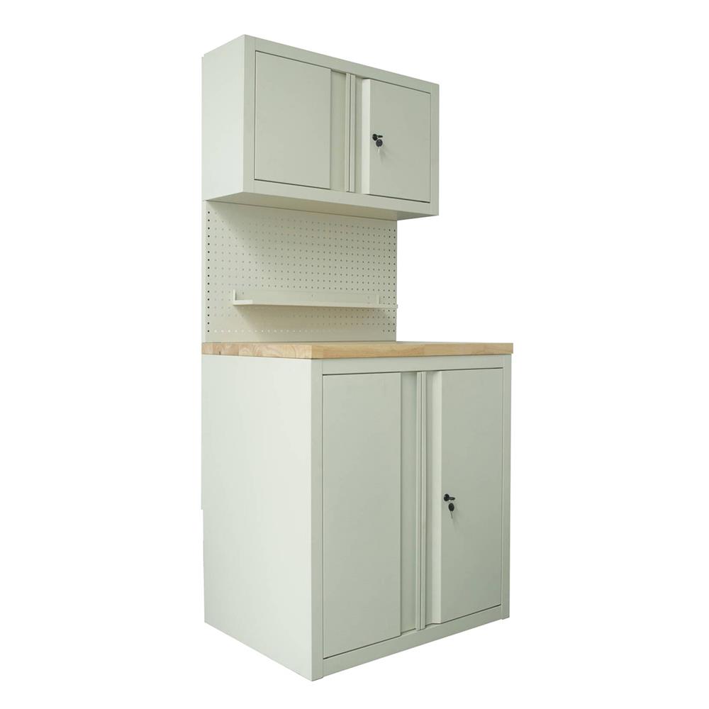 ตู้เหล็ก + WORK STATION FURDINI BROOK 80 ซม. สี WOOD/IVORY