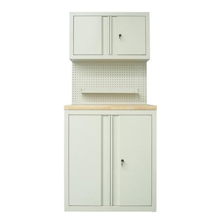 ตู้เหล็ก + WORK STATION FURDINI BROOK 80 ซม. สี WOOD/IVORY_0