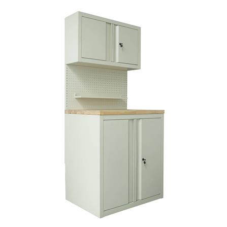 ตู้เหล็ก + WORK STATION FURDINI BROOK 80 ซม. สี WOOD/IVORY_1