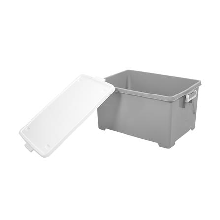 กล่องเก็บของ 75 ลิตร STACKO NO.5114 สีเทา/ขาว_2