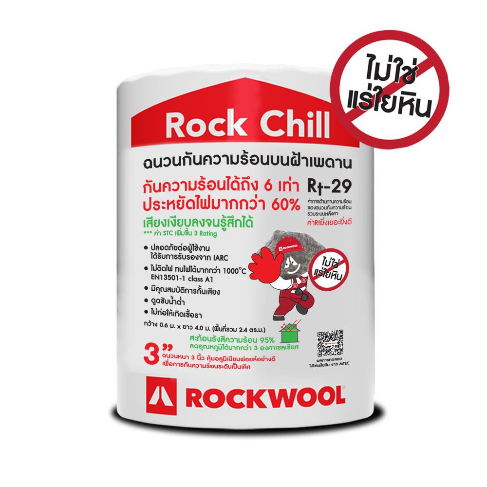 ฉนวนใยหิน ROCKWOOL หนา 3 นิ้ว 0.6x4 ม.