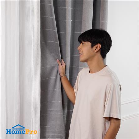 ผ้าม่าน EYELET HOME LIVING STYLE CRUISE UV 140x160 ซม. สีเทา_3