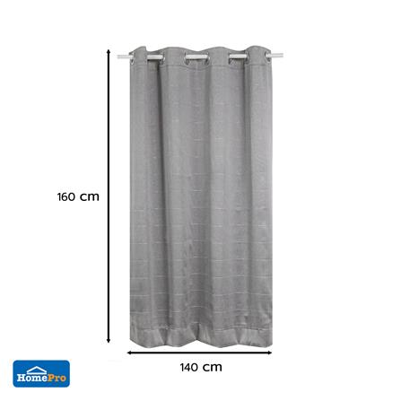 ผ้าม่าน EYELET HOME LIVING STYLE CRUISE UV 140x160 ซม. สีเทา_5