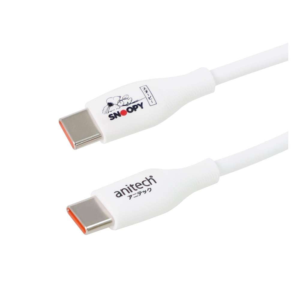 สายชาร์จ TYPE-C to TYPE-C ANITECH SNP-C001 สีขาว