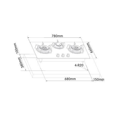 เตาฝัง+เครื่องดูดควัน FRANKE FHG8312+CXW220FT905M_4