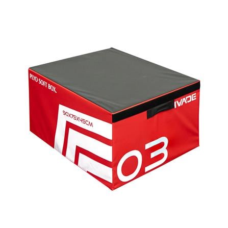 กล่องกระโดด IVADE PRO 90x75x45 ซม. สีแดง_0