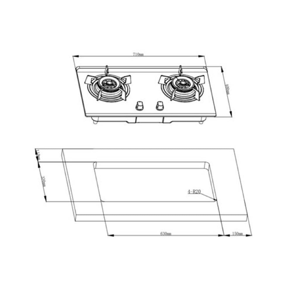 เตาฝัง+เครื่องดูดควัน FRANKE FHS7212+ARNO90XS