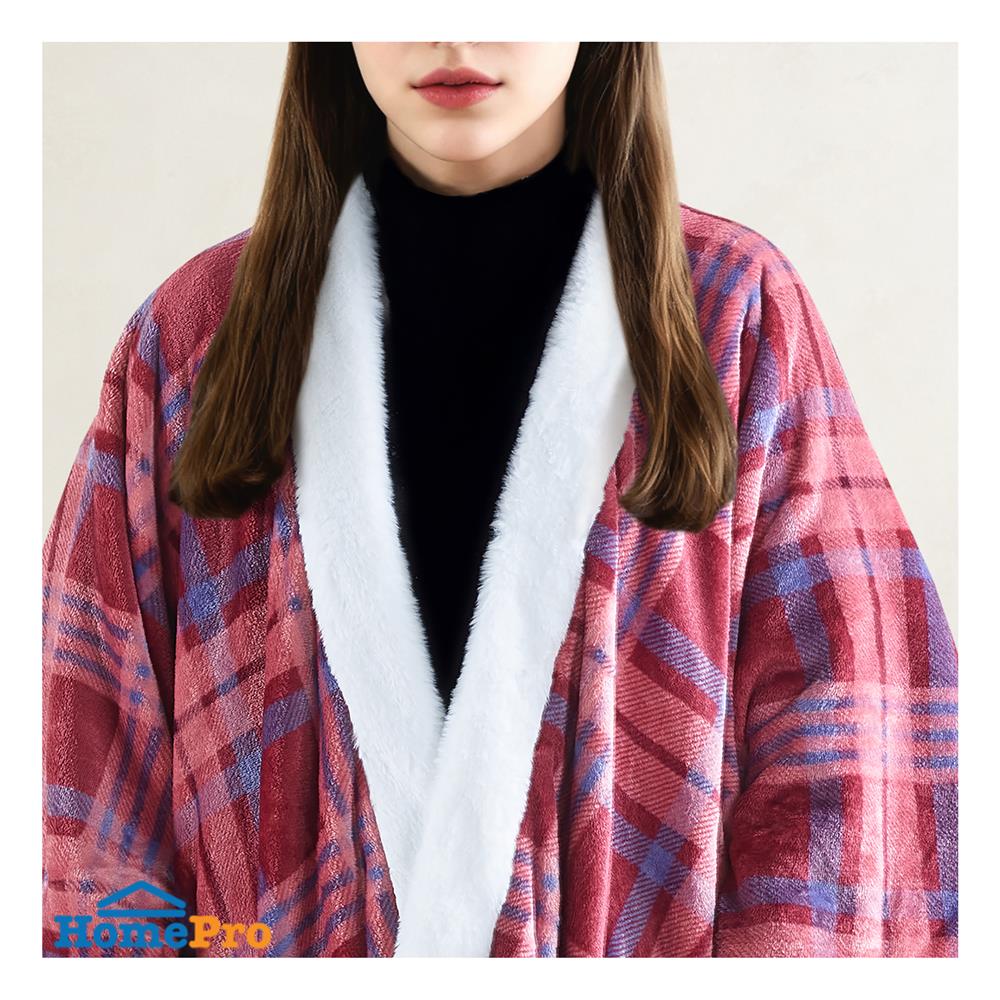 ผ้าห่มคลุมไหล่ HOME LIVING STYLE TARTAN 50x70 นิ้ว สี RED