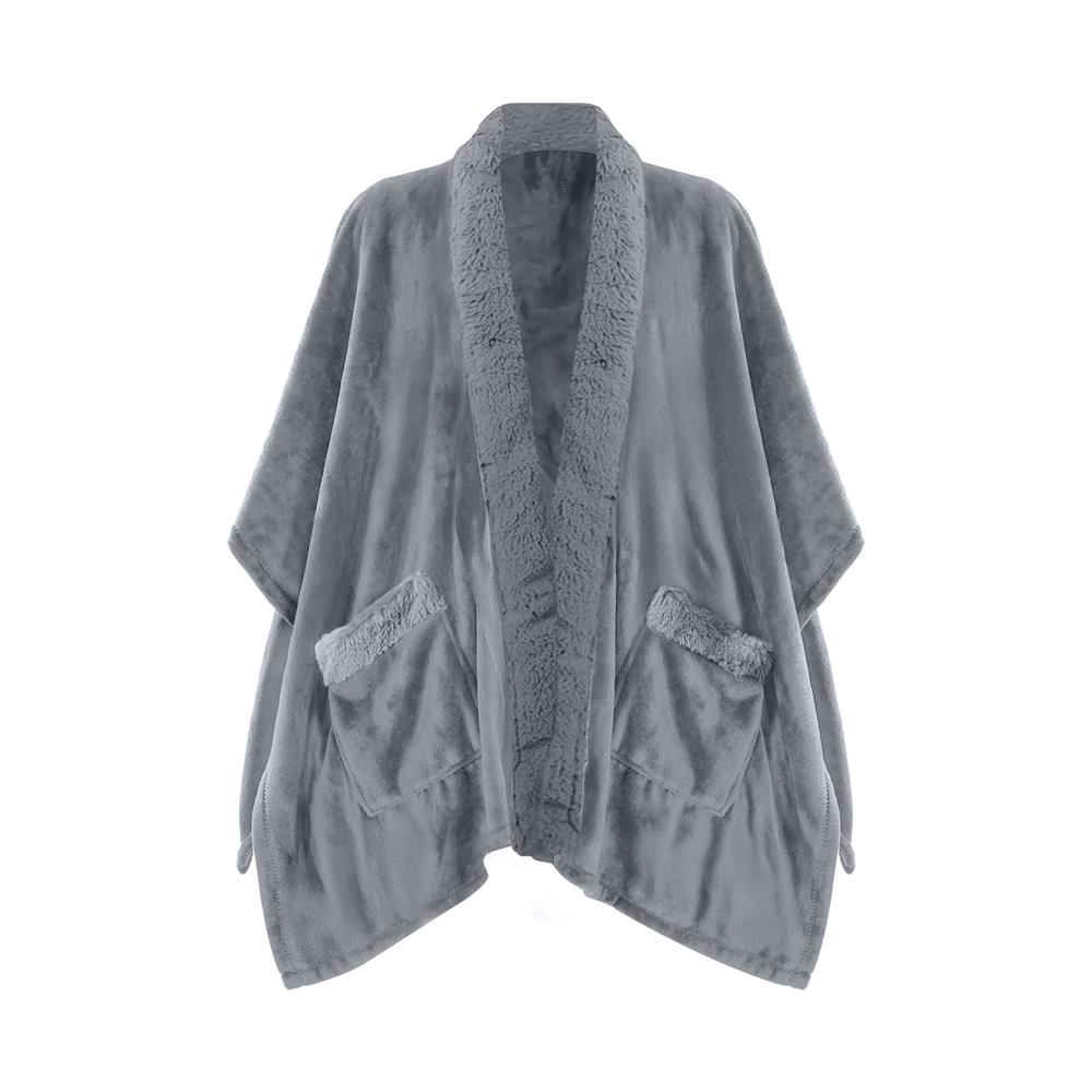 ผ้าห่มคลุมไหล่ HOME LIVING STYLE HUG 50x70 นิ้ว สี GREY_1