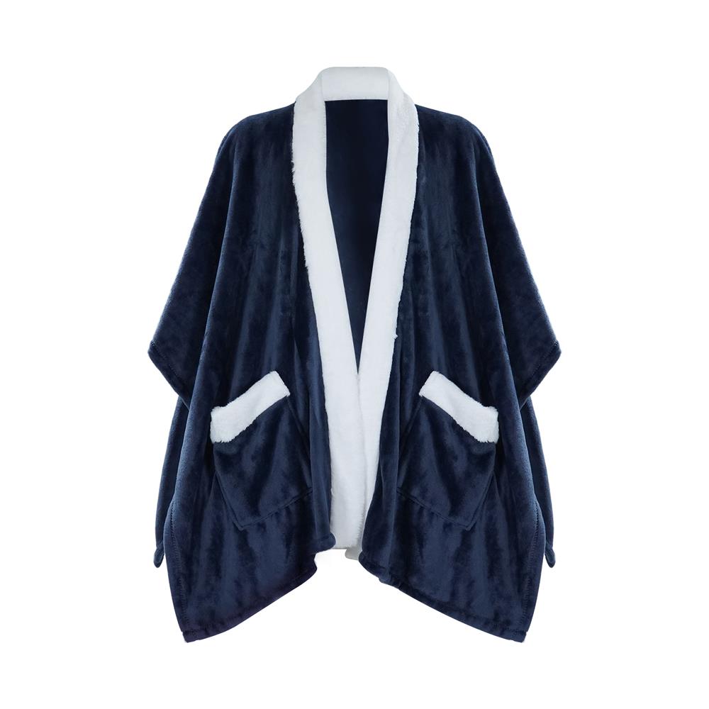 ผ้าห่มคลุมไหล่ HOME LIVING STYLE COZE 50x70 นิ้ว สี NAVY_0