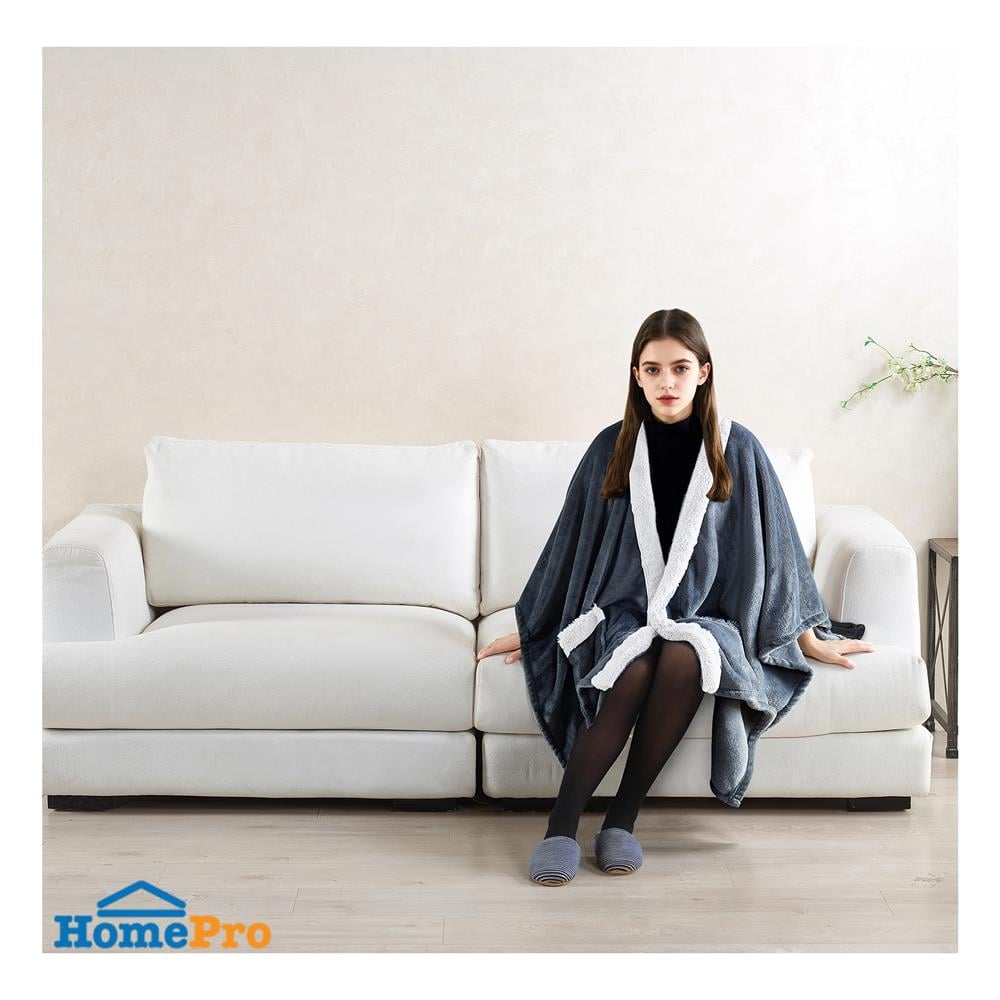 ผ้าห่มคลุมไหล่ HOME LIVING STYLE COZE 50x70 นิ้ว สี NAVY
