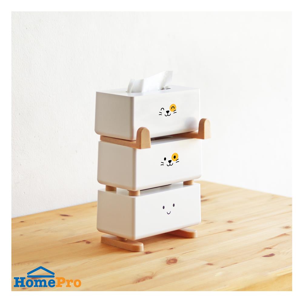กล่องทิชชู่ MINIMAL SCULPT CAT SMILE