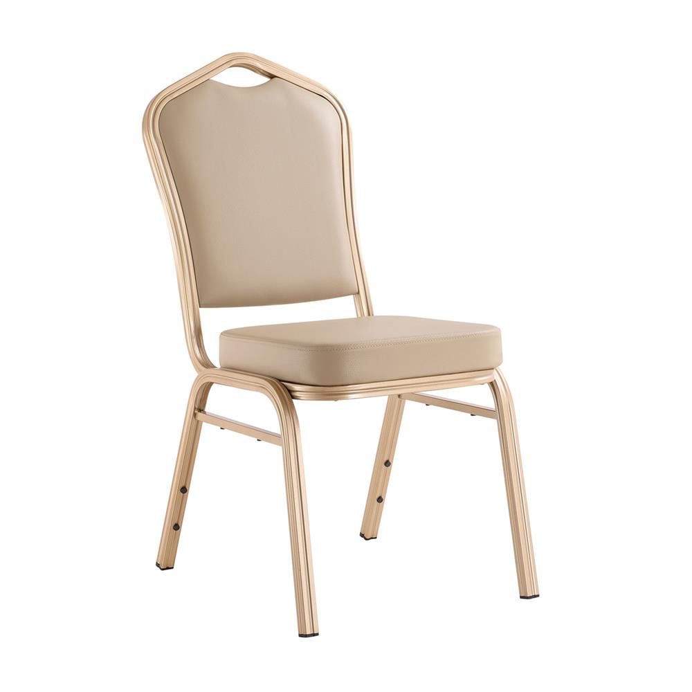 เก้าอี้จัดเลี้ยง FURDINI AURA PU สีน้ำตาล/ทอง