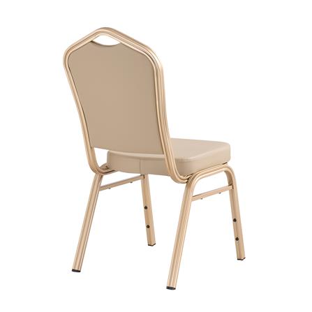 เก้าอี้จัดเลี้ยง FURDINI AURA PU สีน้ำตาล/ทอง_3