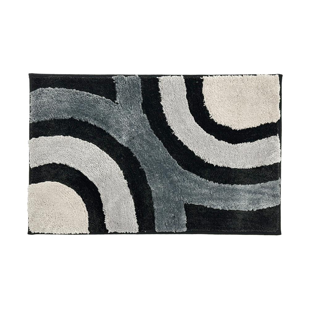 พรม HOME LIVING STYLE CURVE 45x70ซม. สีดำ_0