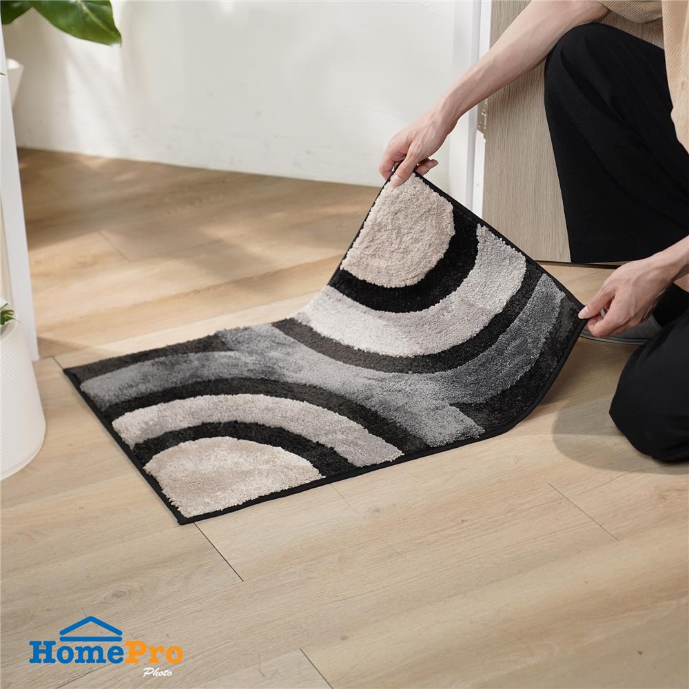 พรม HOME LIVING STYLE CURVE 45x70ซม. สีดำ