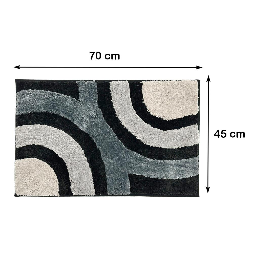 พรม HOME LIVING STYLE CURVE 45x70ซม. สีดำ