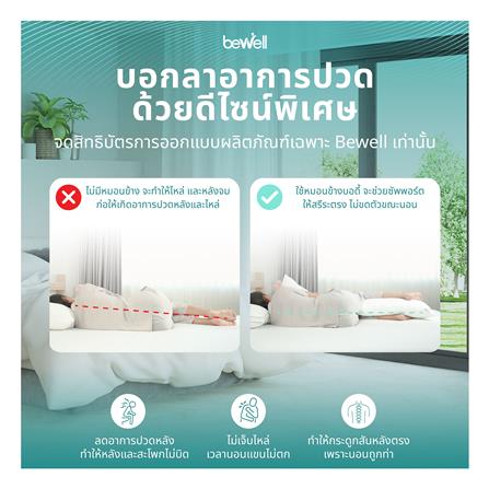 หมอน BODY BEWELL SWE14 40x150x25 ซม. สี WHITE_4