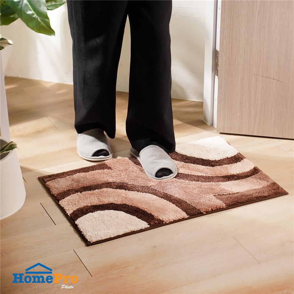 พรม HOME LIVING STYLE CURVE 45x70 ซม. สีน้ำตาล