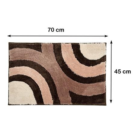 พรม HOME LIVING STYLE CURVE 45x70 ซม. สีน้ำตาล_7