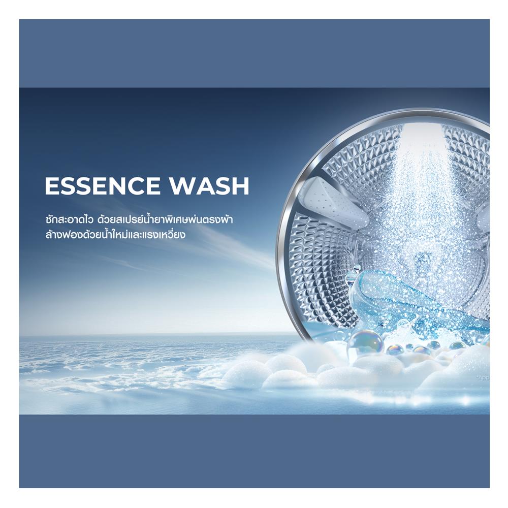 เครื่องซักผ้าฝาหน้า HAIER HW120-BP14367S8U1 12 กก. 1400 RPM อินเวอร์เตอร์ สีดำเงิน