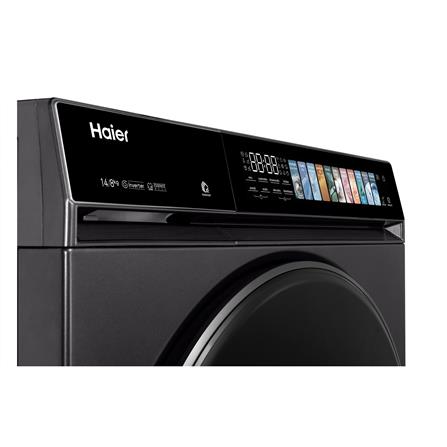 เครื่องซักอบผ้าฝาหน้า HAIER HWD140-BP14367S8U1 14/8 กก. 1400RPM อินเวอร์เตอร์ สีดำเงิน_7
