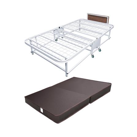 เตียงพับพร้อม TOPPER THAIBULL SSTPE245-105(TNR) สีขาว_3