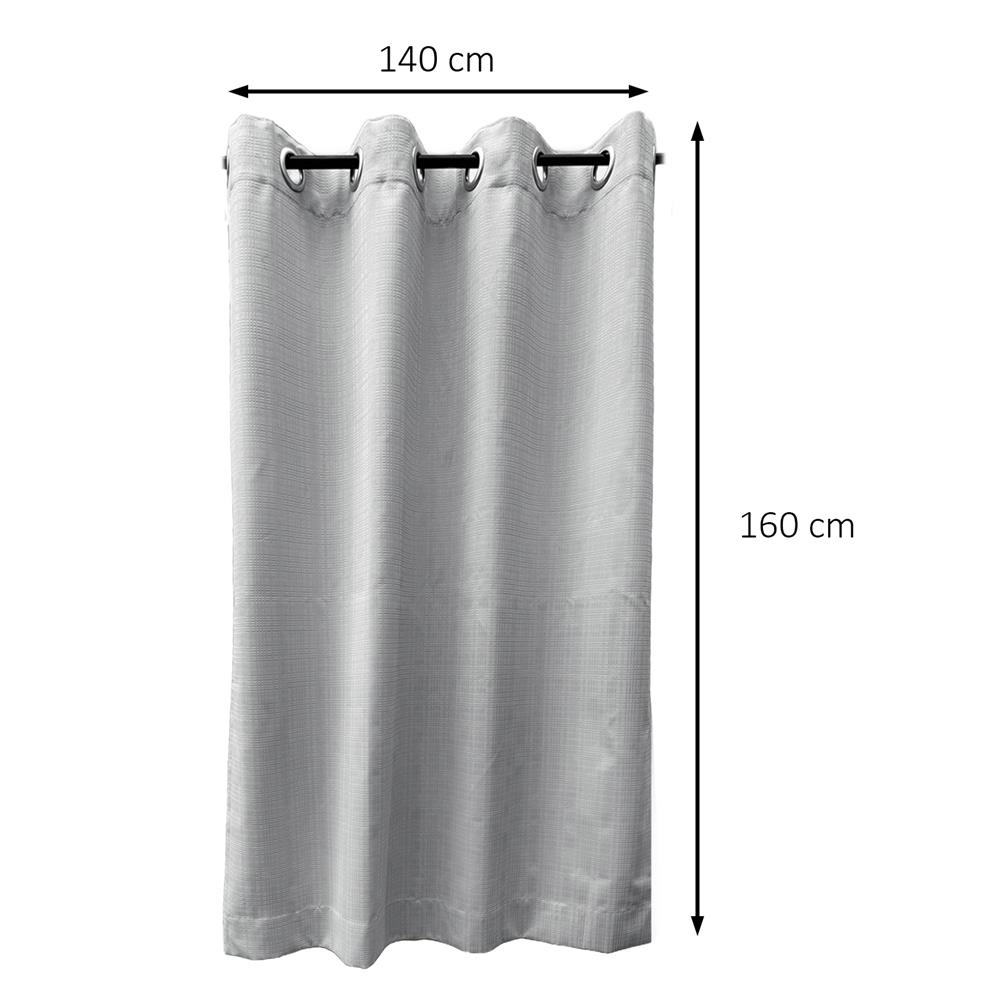 ผ้าม่าน EYELET HOME LIVING STYLE TARTAN UV 140x160 ซม. สีเทา
