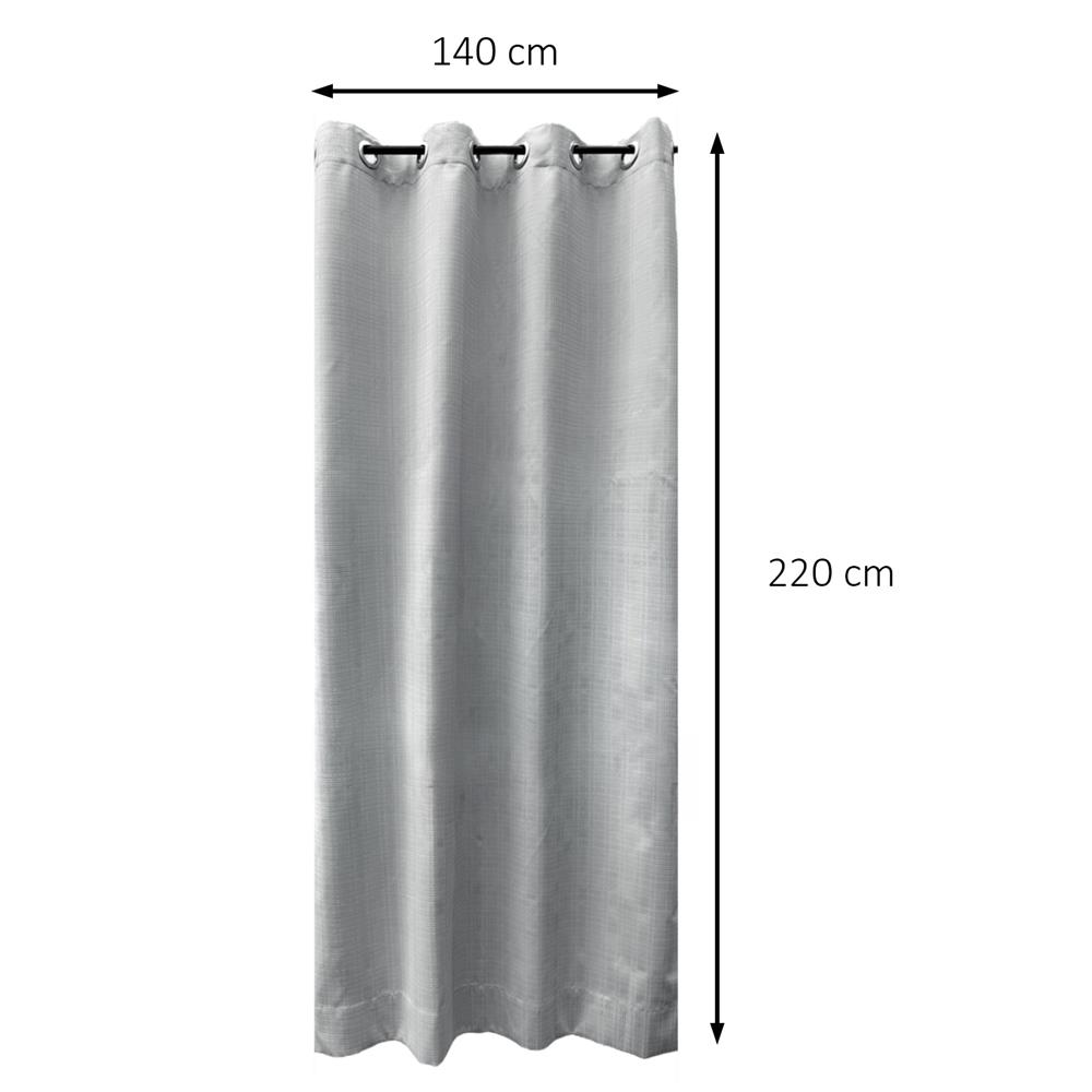 ผ้าม่าน EYELET HOME LIVING STYLE TARTAN UV 140x220 ซม. สีเทา