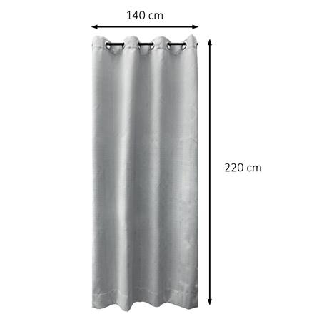 ผ้าม่าน EYELET HOME LIVING STYLE TARTAN UV 140x220 ซม. สีเทา_6