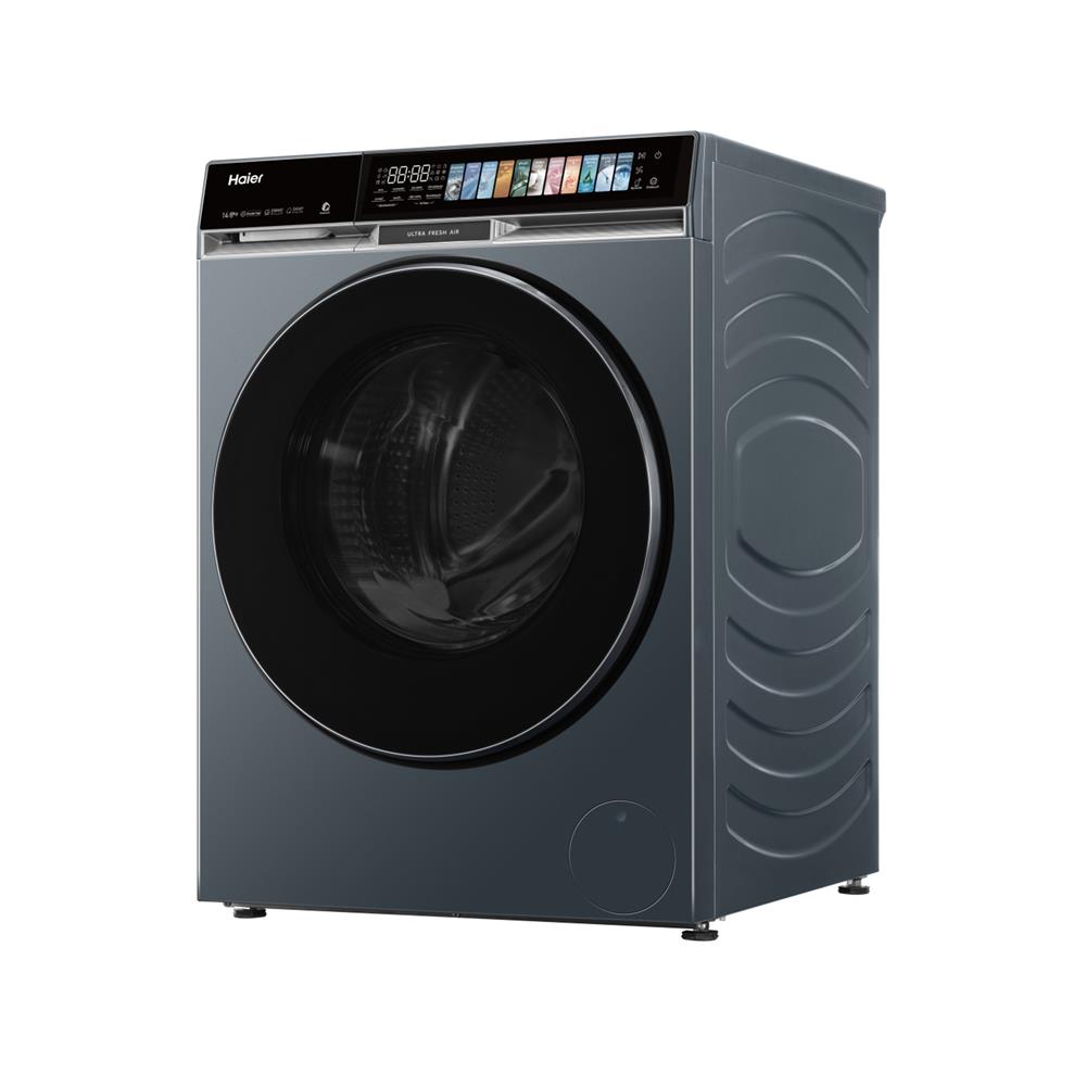 เครื่องซักอบผ้าฝาหน้า HAIER HWD140-BPD14387GNU1 14/8 กก. 1400RPM อินเวอร์เตอร์ สีฟ้าครามเข้ม