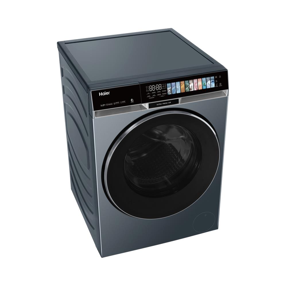 เครื่องซักอบผ้าฝาหน้า HAIER HWD140-BPD14387GNU1 14/8 กก. 1400RPM อินเวอร์เตอร์ สีฟ้าครามเข้ม