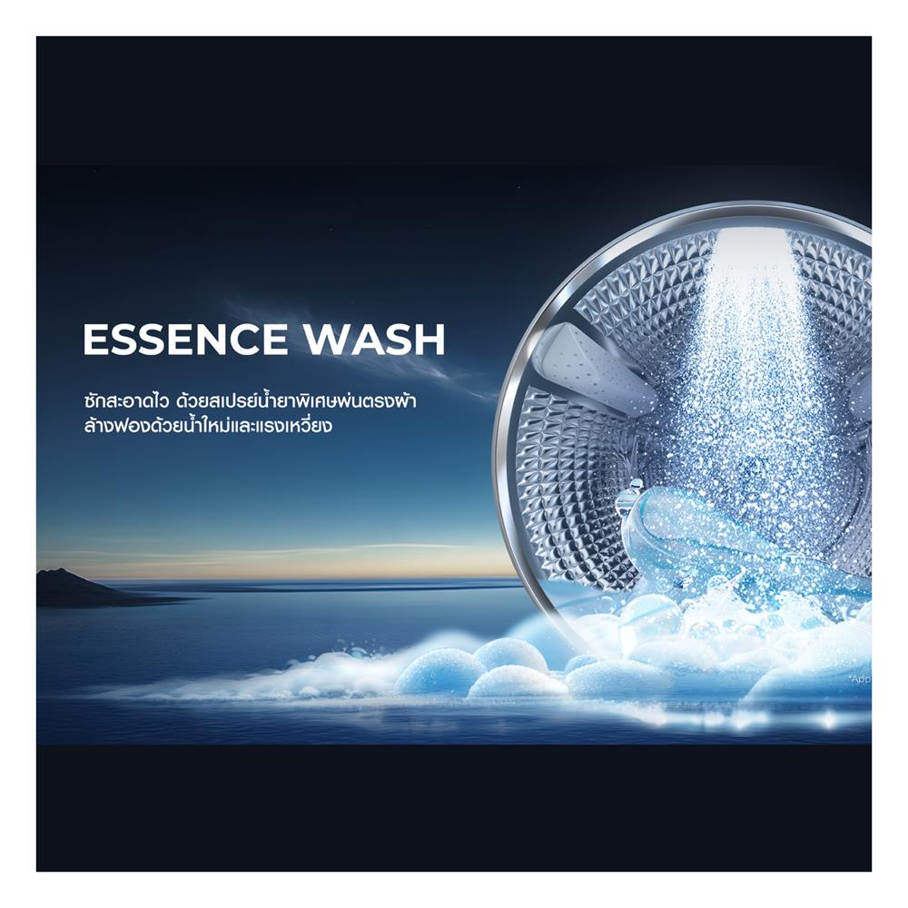 เครื่องซักอบผ้าฝาหน้า HAIER HWD140-BPD14387GNU1 14/8 กก. 1400RPM อินเวอร์เตอร์ สีฟ้าครามเข้ม