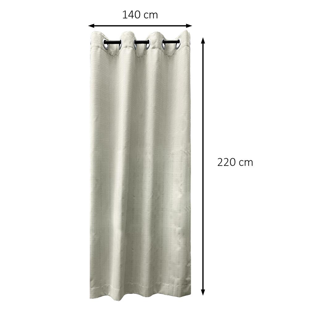 ผ้าม่าน EYELET HOME LIVING STYLE TARTAN UV 140x220 ซม. สีครีม