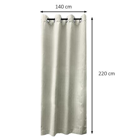 ผ้าม่าน EYELET HOME LIVING STYLE TARTAN UV 140x220 ซม. สีครีม_6