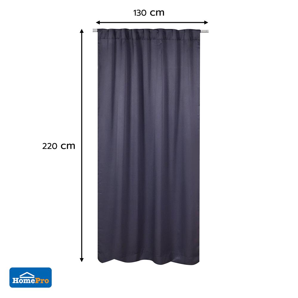 ผ้าม่านซ่อนหู HOME LIVING STYLE LUKAS UV 130x220 ซม. สีเทา