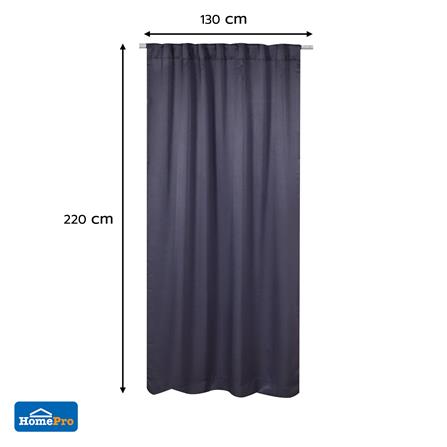 ผ้าม่านซ่อนหู HOME LIVING STYLE LUKAS UV 130x220 ซม. สีเทา_4