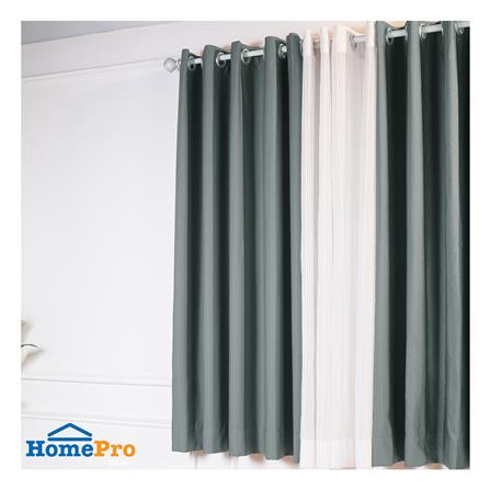 ผ้าม่าน EYELET HOME LIVING STYLE TADEO UV 160x160 ซม. สีเทา_3