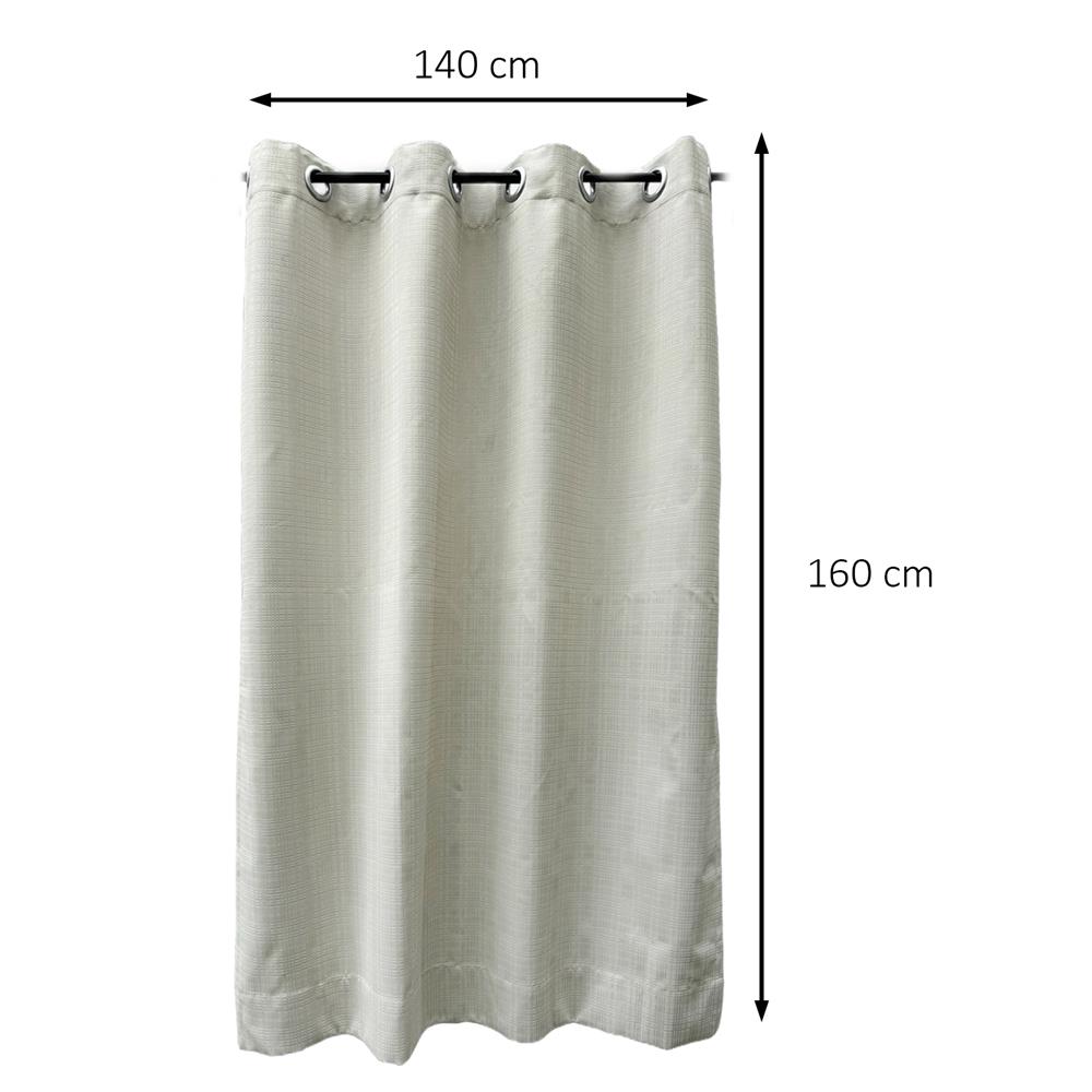 ผ้าม่าน EYELET HOME LIVING STYLE TARTAN UV 140x160 ซม. สีครีม