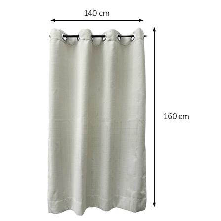 ผ้าม่าน EYELET HOME LIVING STYLE TARTAN UV 140x160 ซม. สีครีม_5