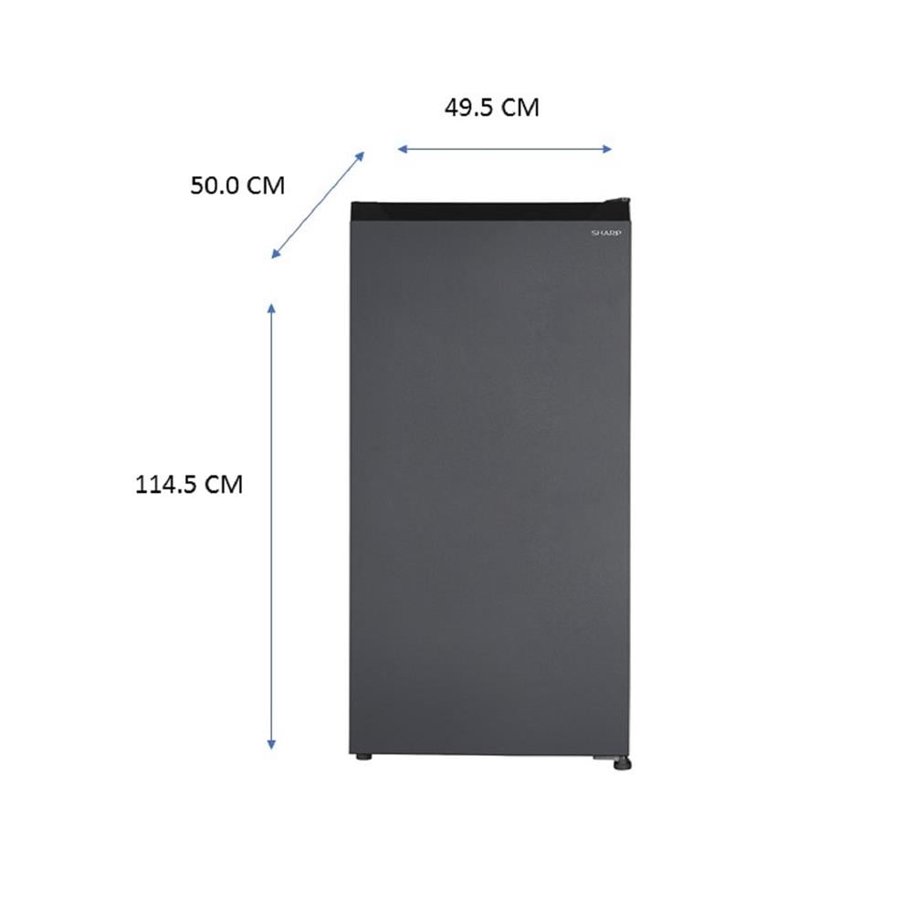 ตู้เย็น 1 ประตู SHARP SJ-S150XT-DK 5.4 คิว สีเทาเข้ม