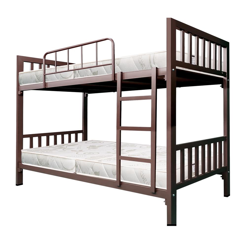 เตียง 2 ชั้น THAIBULL SST2F-TNR4-105 สีน้ำตาล/เบาะสีครีม