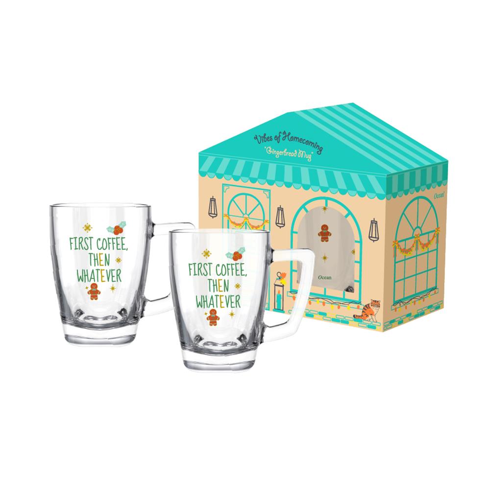 แก้วหู 320 มล. OCEAN GLASS GINGERBREAD (แพ็ก 2 ใบ)