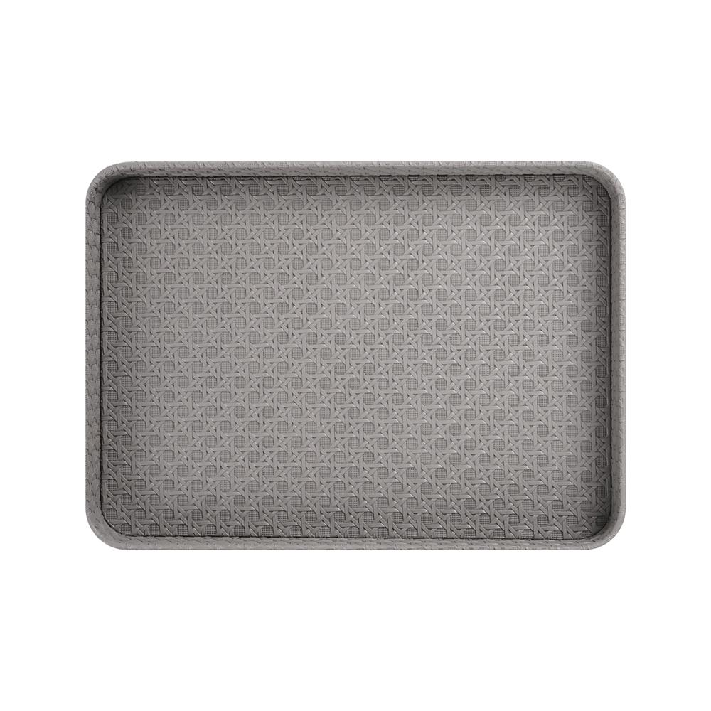 ถาด PVC KECH PETRA 35x25x4 ซม. สีเทา