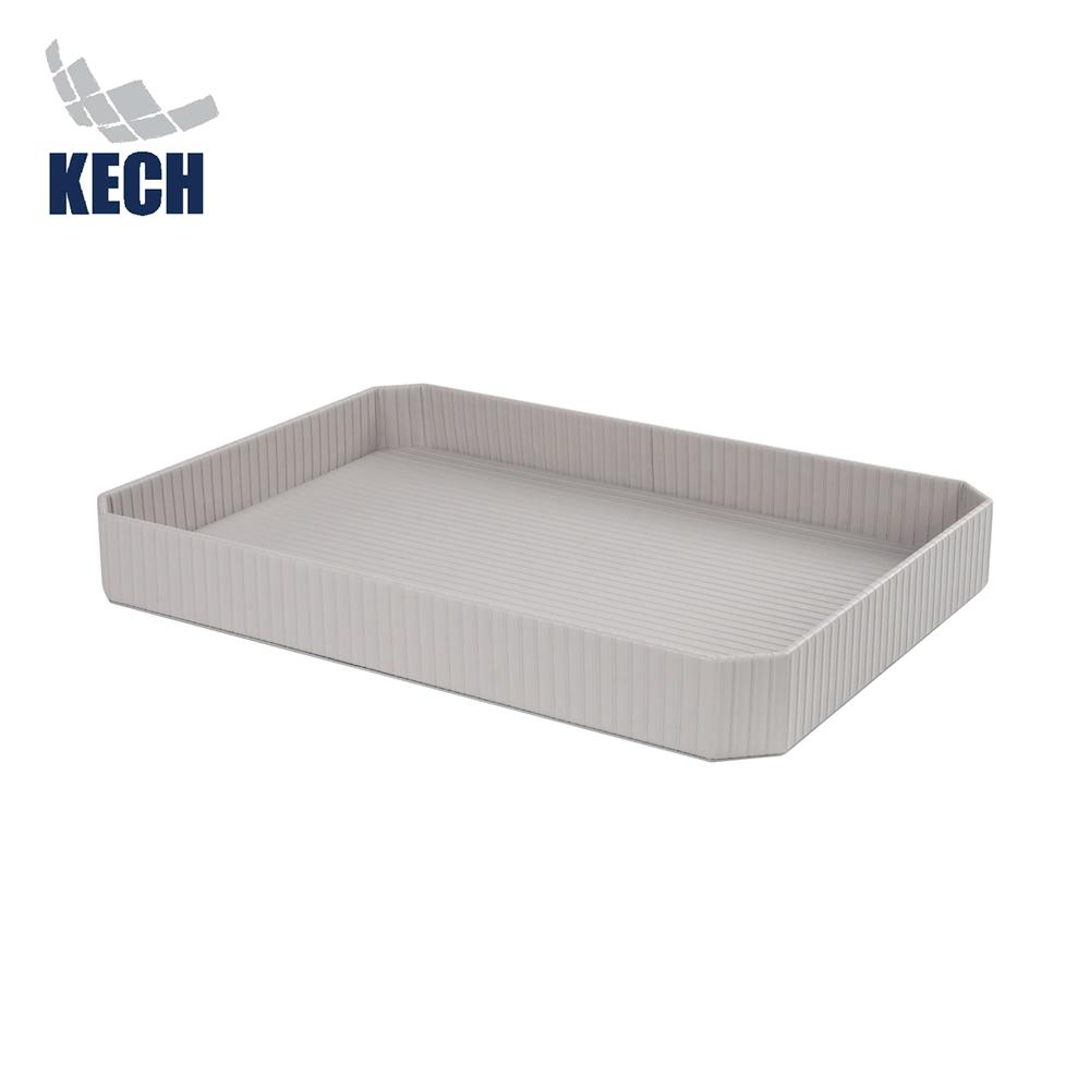 ถาด PVC KECH ARRAY 35x25x4 ซม. สีเทา