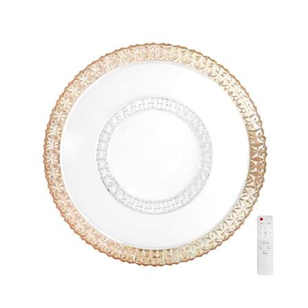 ไฟเพดาน LED STARLIGHT 04-CL-20803-AM 65 วัตต์ DAYLIGHT/COOL WHITE/WARMWHITE 19 นิ้ว สีขาว/ทอง_0