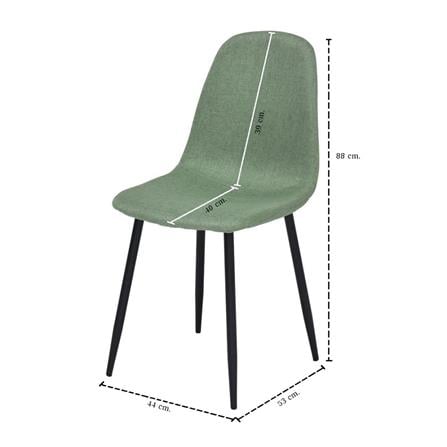 เก้าอี้ทานข้าว SB FURNITURE LALADA 59062948 สีเขียว (ชุด 4 ตัว)_5