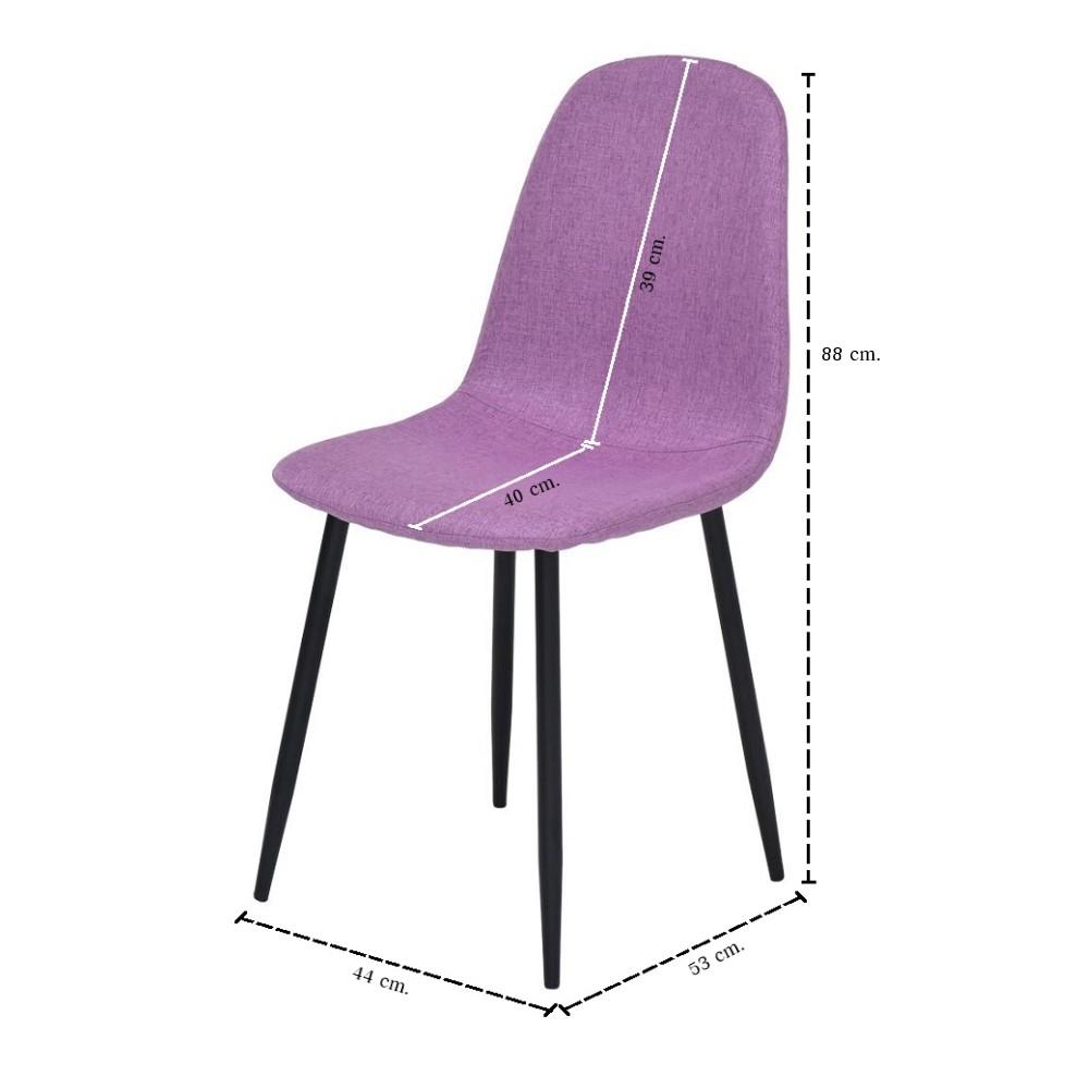 เก้าอี้ทานข้าว SB FURNITURE LALADA 59062936 สีม่วง (ชุด 2 ตัว)