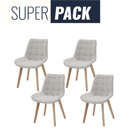 เก้าอี้ทานข้าว SB FURNITURE YAPER 59062944 สีครีม (ชุด 4 ตัว)_0
