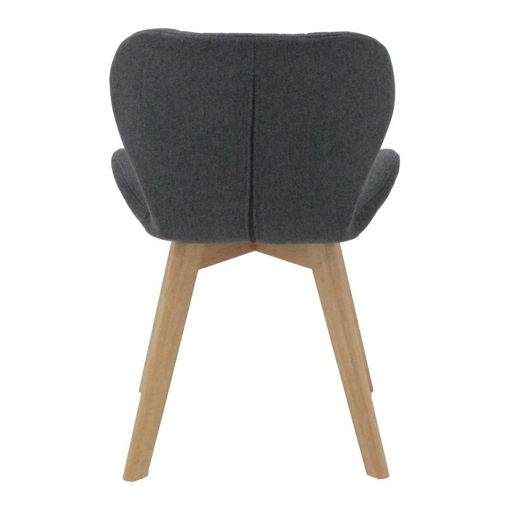 เก้าอี้ทานข้าว SB FURNITURE YEARLING 59062930 สีเทาเข้ม (ชุด 2 ตัว)